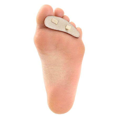 Silipos Medical Deluxe Suede Hammer Toe Crest 92904 for Hammer, Claw and Mallet Toes, Size Large for Right Foot, 3 per Package